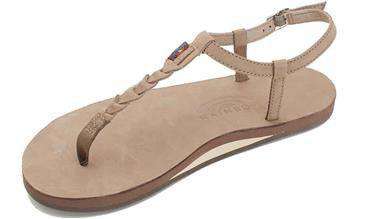 Rainbow sandals orders with ankle strap