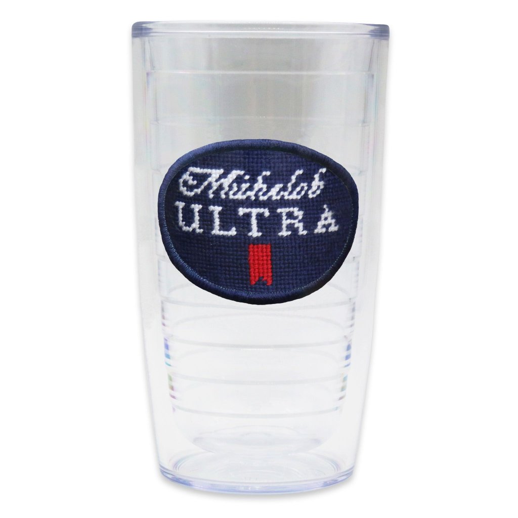 Michelob Ultra Needlepoint Tumbler by Smathers & Branson - Country Club Prep