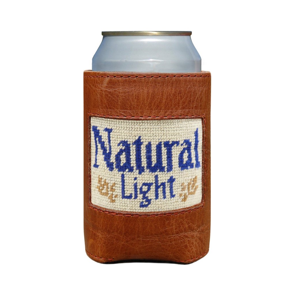 Natural Light Needlepoint Can Cooler by Smathers & Branson - Country Club Prep