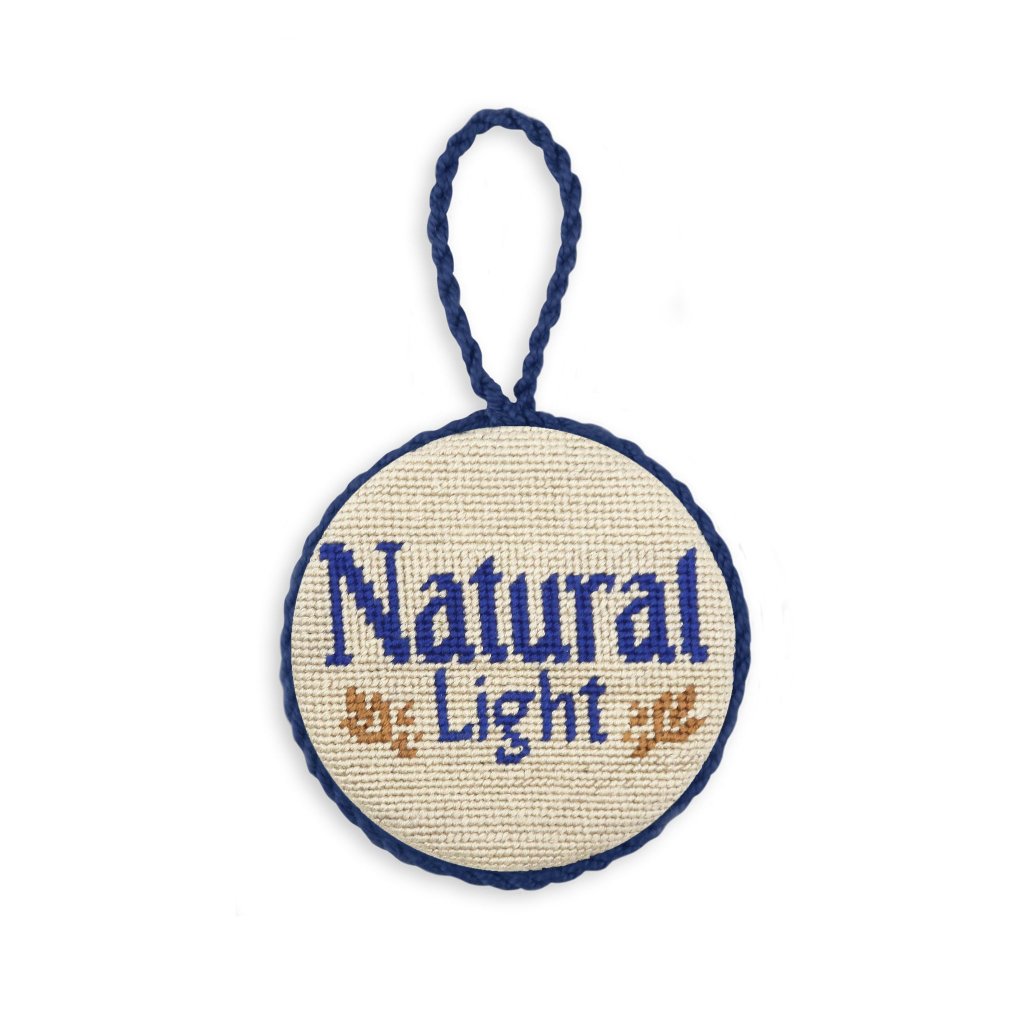 Natural Light Needlepoint Ornament by Smathers & Branson - Country Club Prep