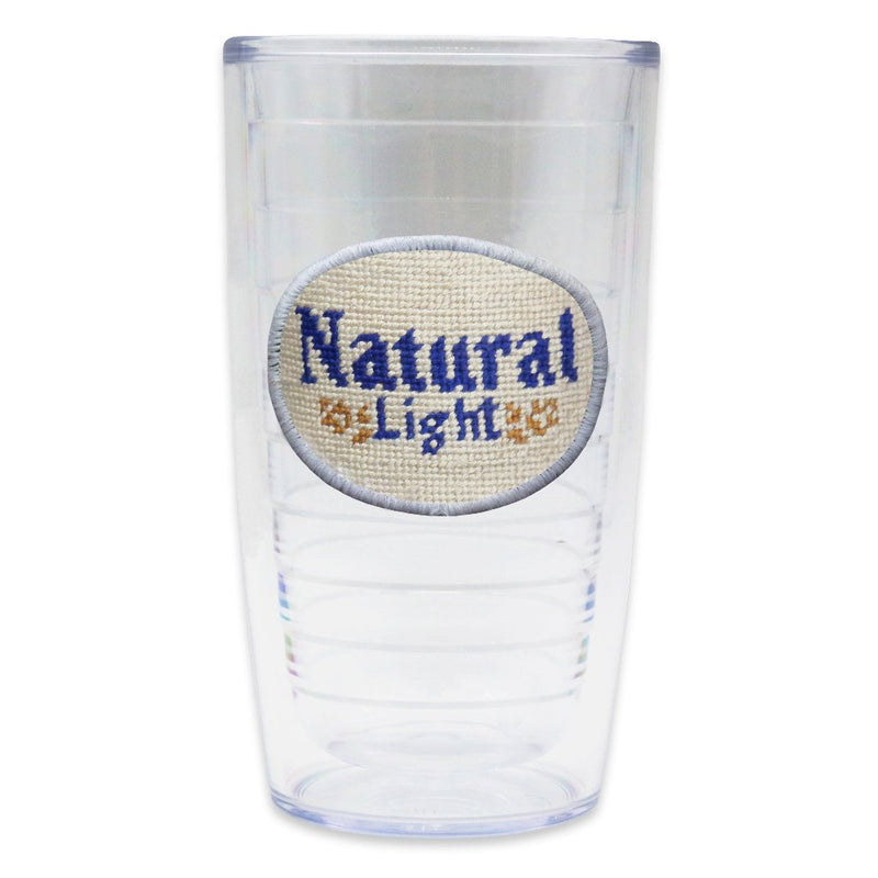 Natural Light Needlepoint Tumbler by Smathers & Branson - Country Club Prep