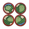 Birds Eye Golf Needlepoint Coasters by Smathers & Branson - Country Club Prep