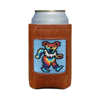 Dancing Bear Tie Dye Needlepoint Can Cooler by Smathers & Branson - Country Club Prep