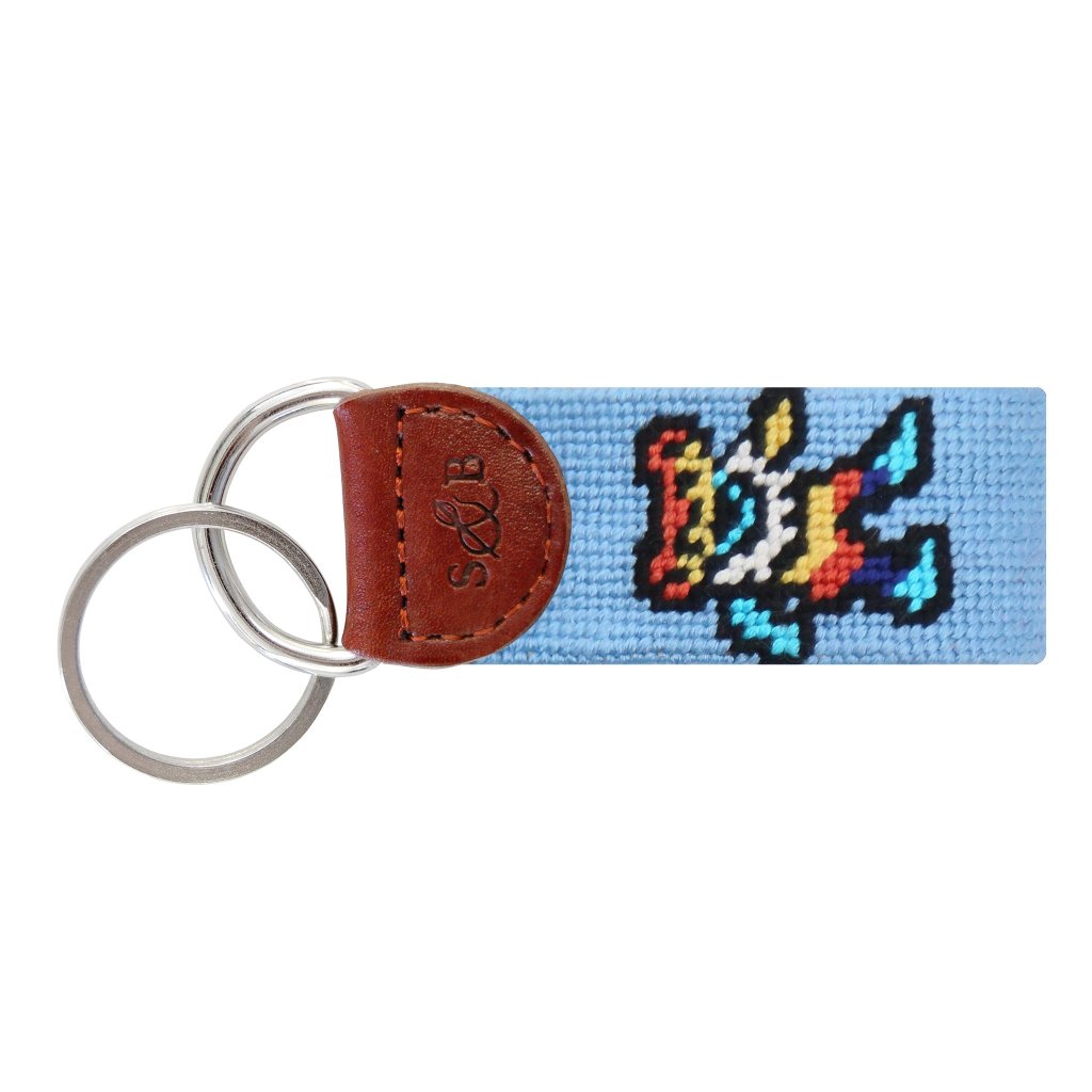 Dancing Bear Tie Dye Key Fob by Smathers & Branson - Country Club Prep