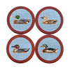 Duck Decoys Needlepoint Coasters by Smathers & Branson - Country Club Prep