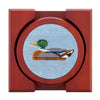 Duck Decoys Needlepoint Coasters by Smathers & Branson - Country Club Prep