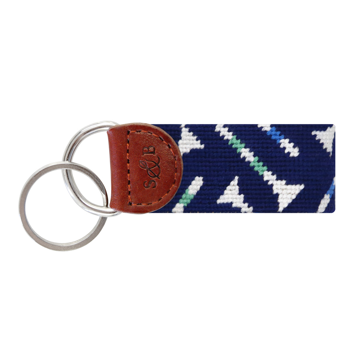 Golf Tee Pattern Key Fob by Smathers & Branson - Country Club Prep