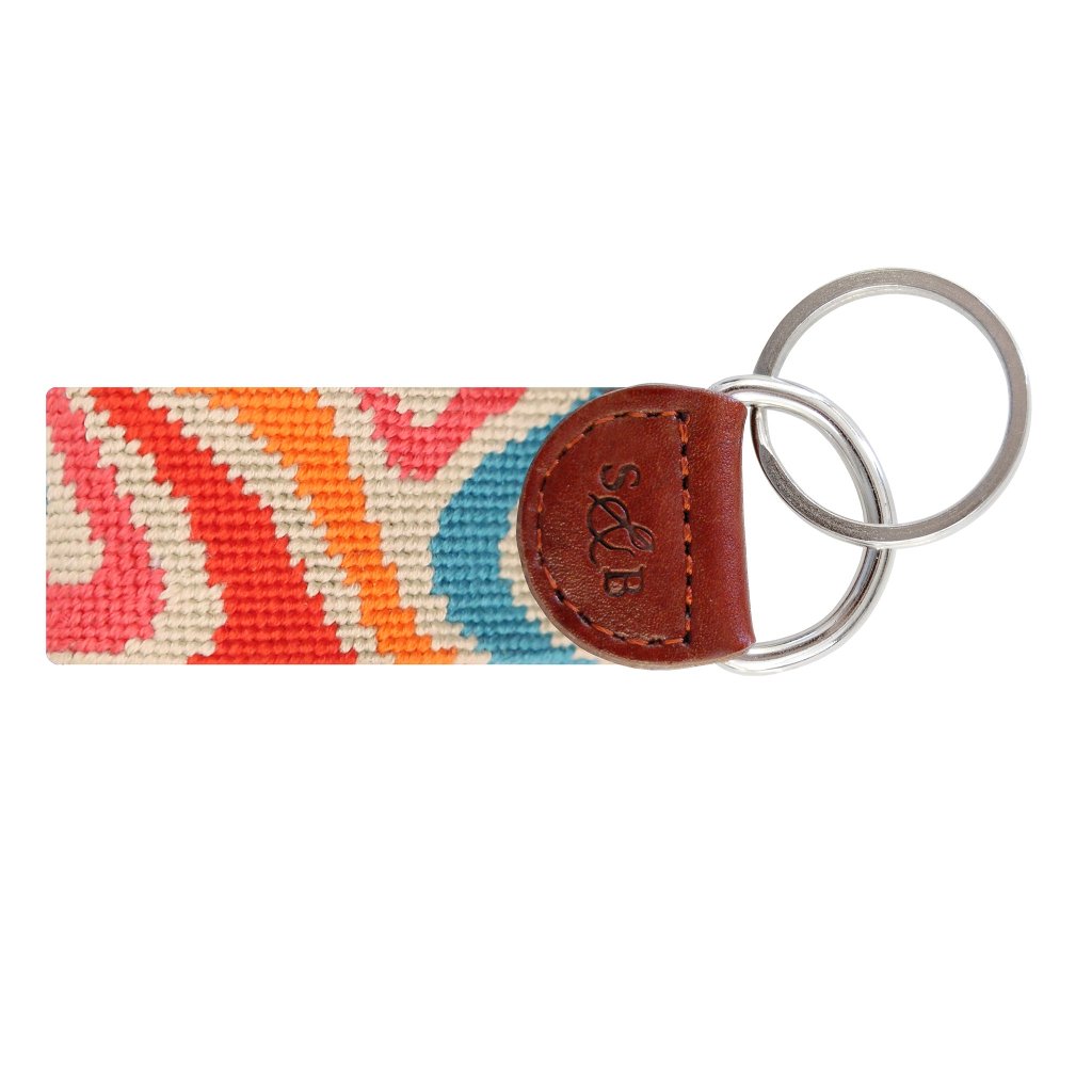 Groovy Needlepoint Key Fob by Smathers & Branson - Country Club Prep