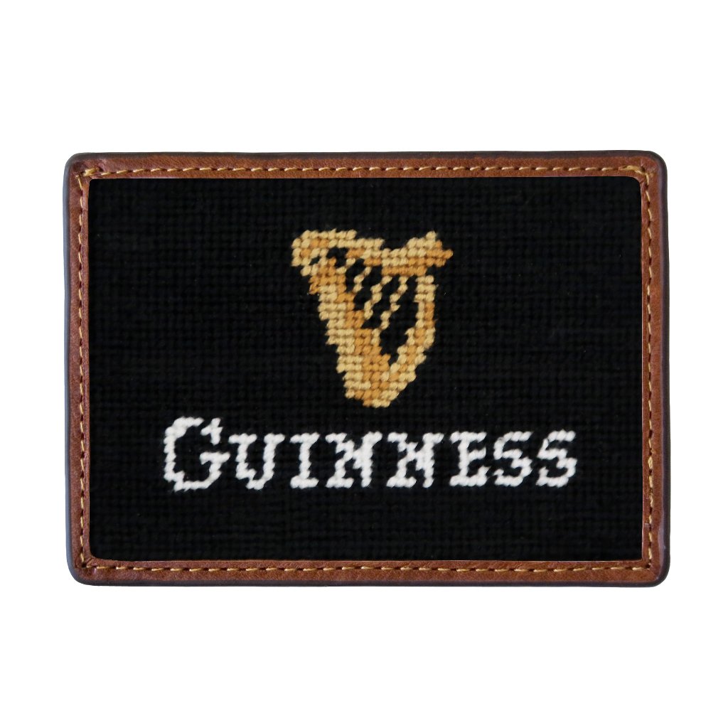 Guinness Needlepoint Credit Card Wallet by Smathers & Branson - Country Club Prep