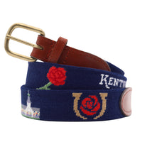 Kentucky Derby Life Needlepoint Belt by Smathers & Branson - Country Club Prep