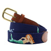 Mermaid Splash Needlepoint Belt by Smathers & Branson - Country Club Prep