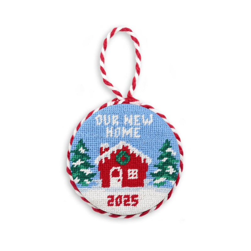 Our New Home 2025 Needlepoint Ornament by Smathers & Branson - Country Club Prep