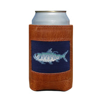 Tarpon Needlepoint Can Cooler by Smathers & Branson - Country Club Prep