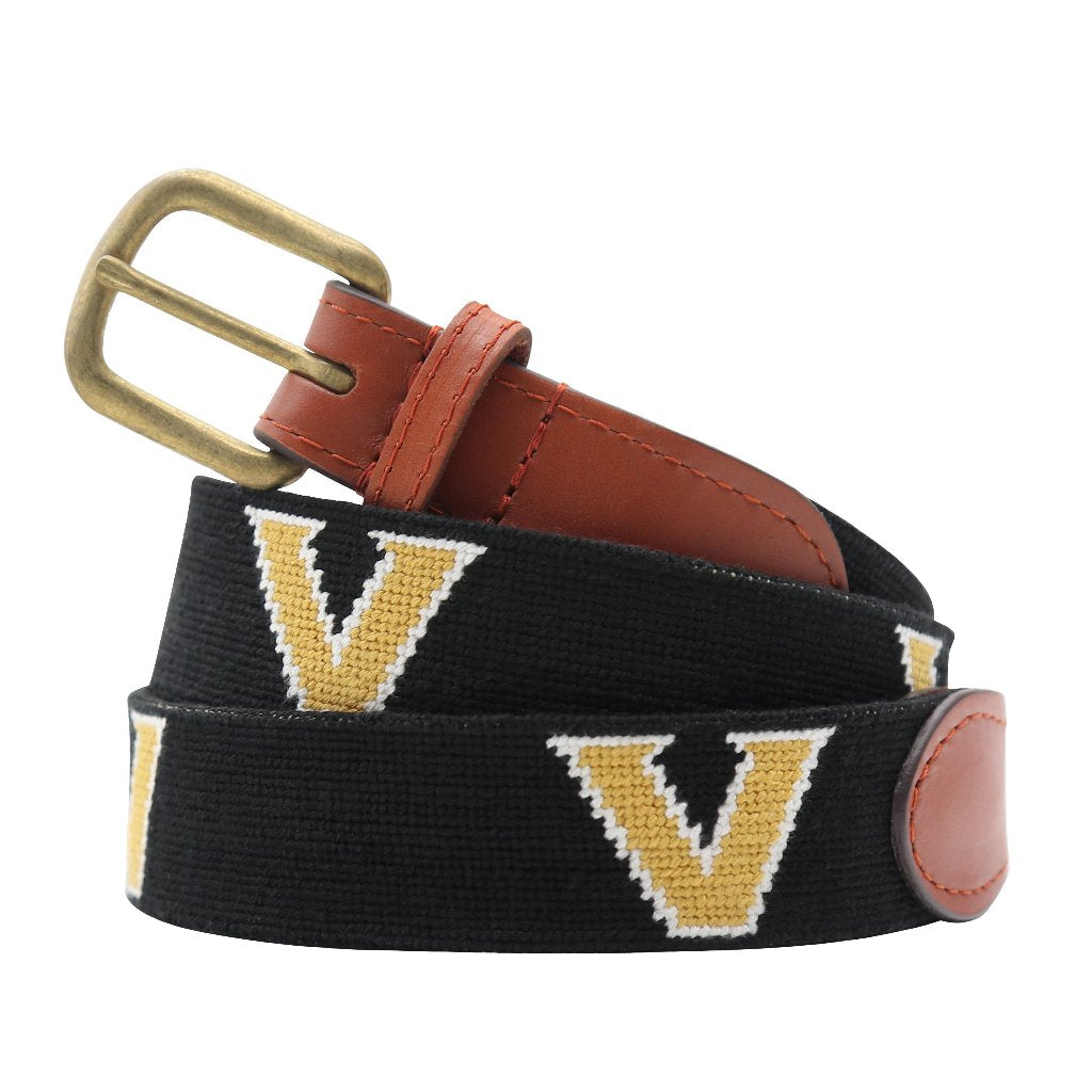 Vanderbilt University Needlepoint Belt by Smathers & Branson - Country Club Prep