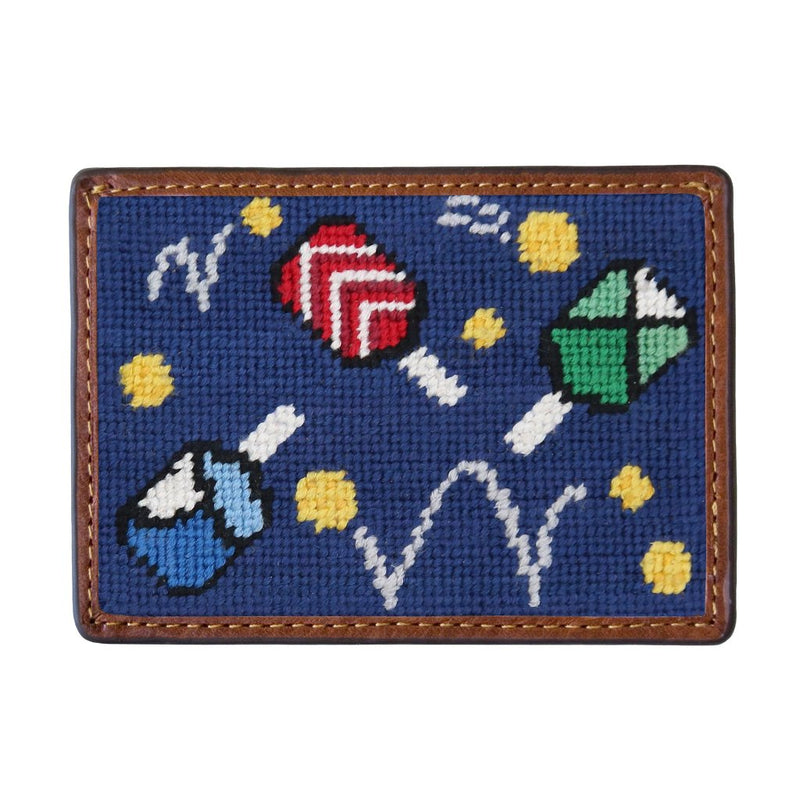 Wacky Pickleball Needlepoint Credit Card Wallet by Smathers & Branson - Country Club Prep