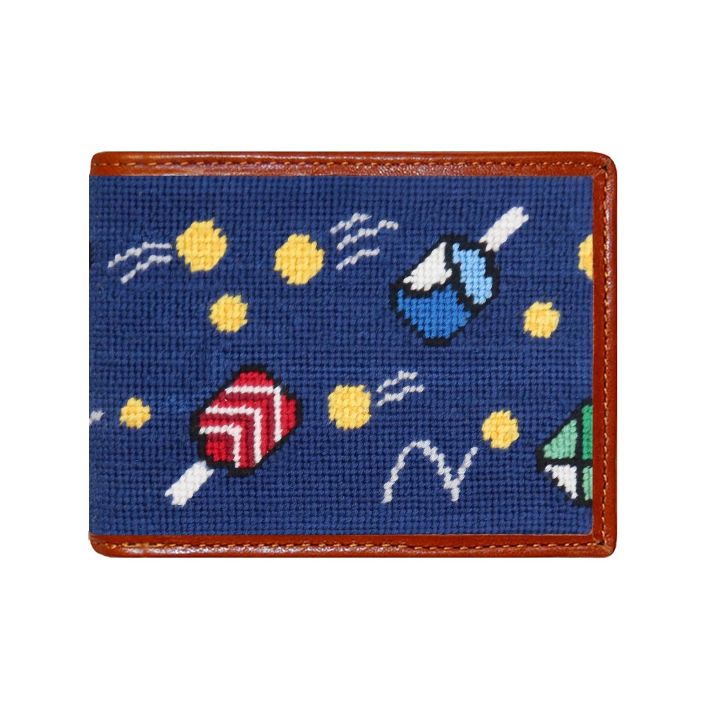 Wacky Pickleball Needlepoint Bi-Fold Wallet by Smathers & Branson - Country Club Prep