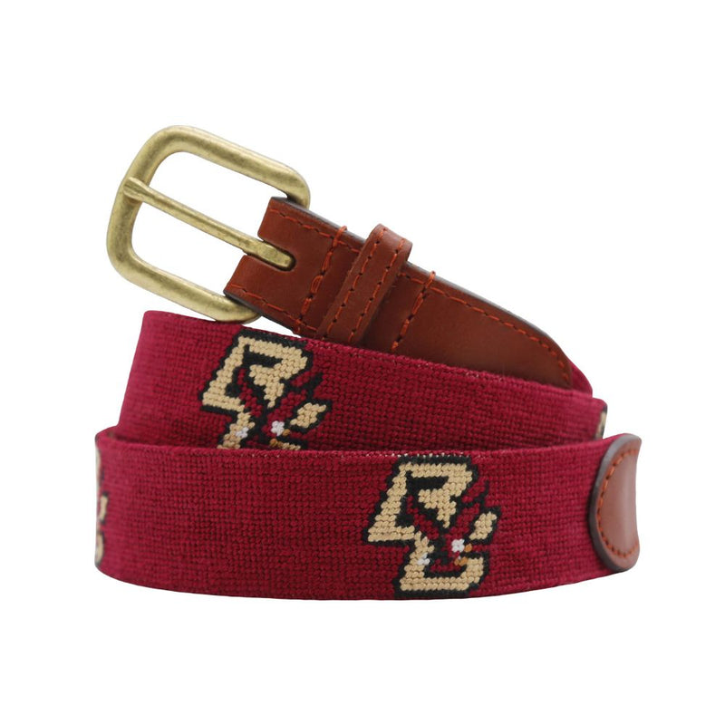 Boston College Needlepoint Belt by Smathers & Branson - Country Club Prep