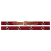 Boston College Needlepoint Belt by Smathers & Branson - Country Club Prep