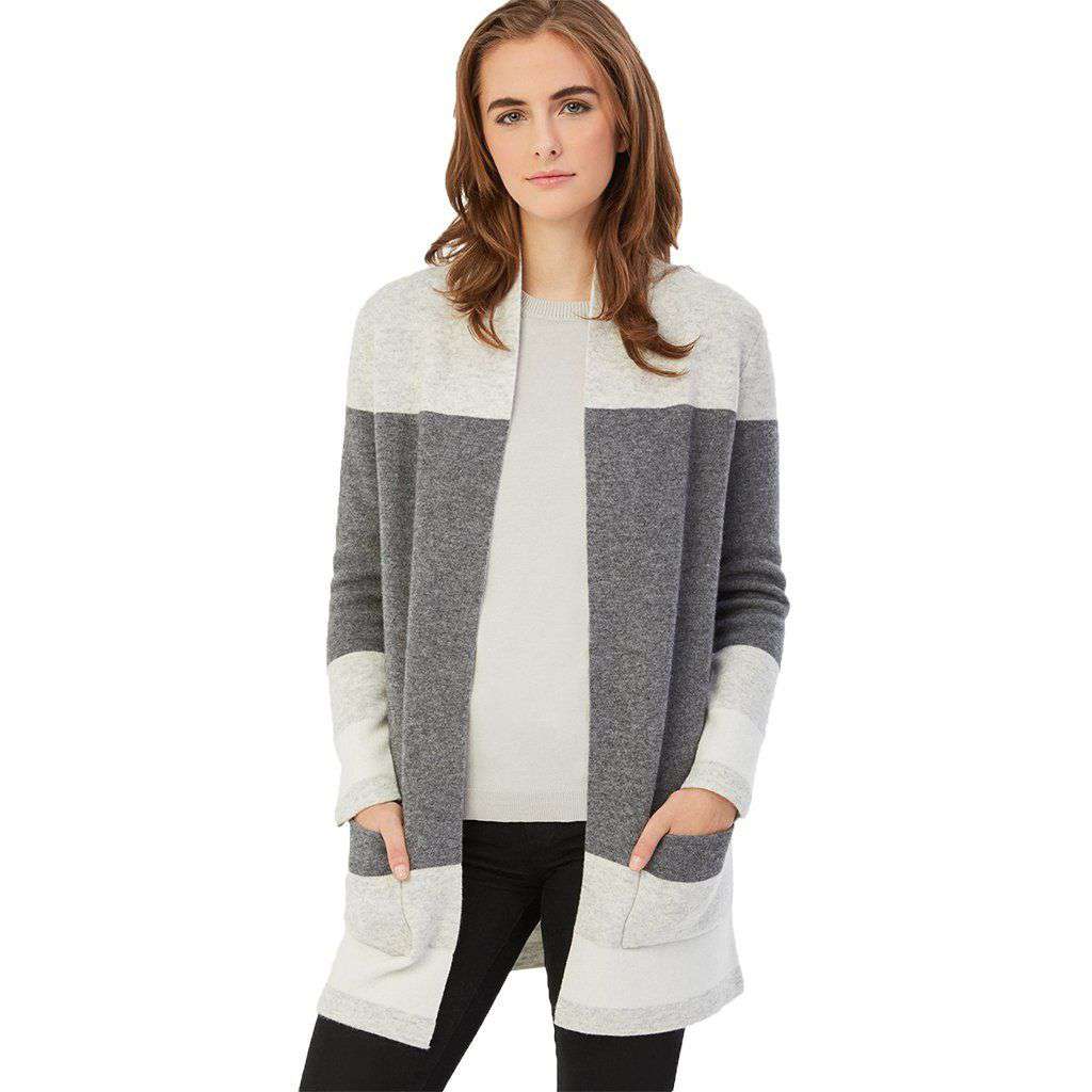 525 America Cashmere Wool Colorblock Cardigan – Country Club