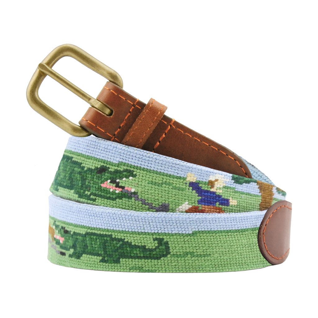 Needlepoint golf outlet belts