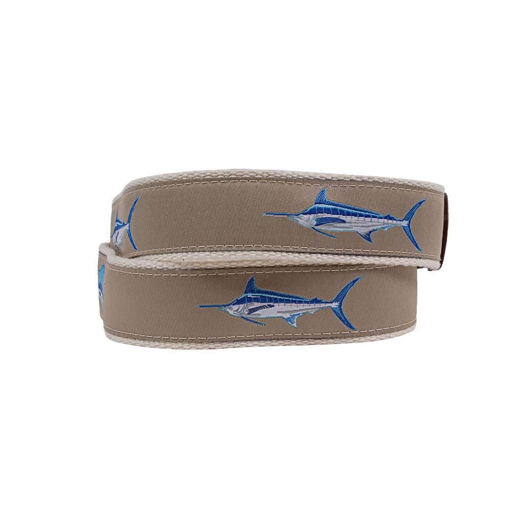 Country Club Prep Speedy Sailfish Leather Tab Belt