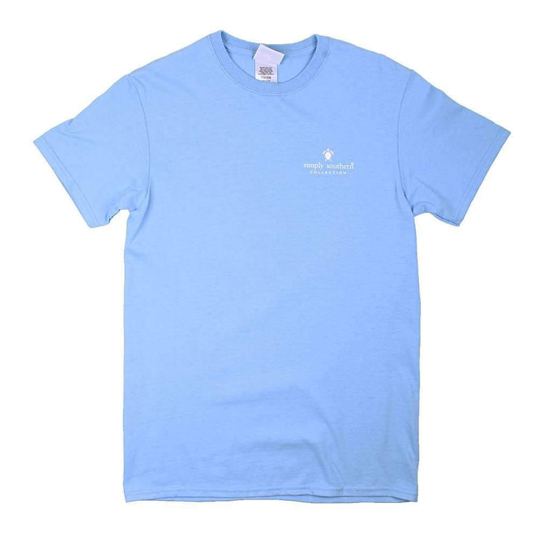 Preppy Strong Tee in Blues by Simply Southern - Country Club Prep