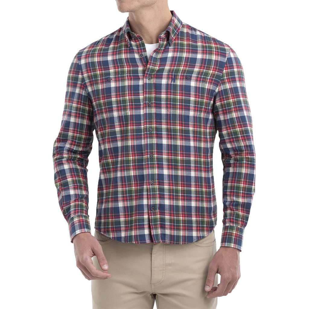 Plaid Oxford Long Sleeve Sport Shirt