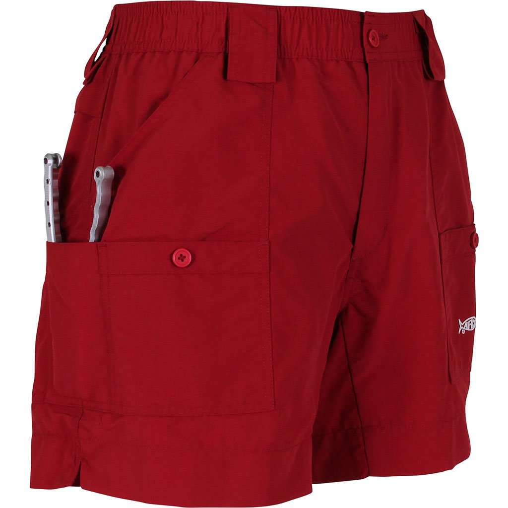 Red best sale aftco shorts