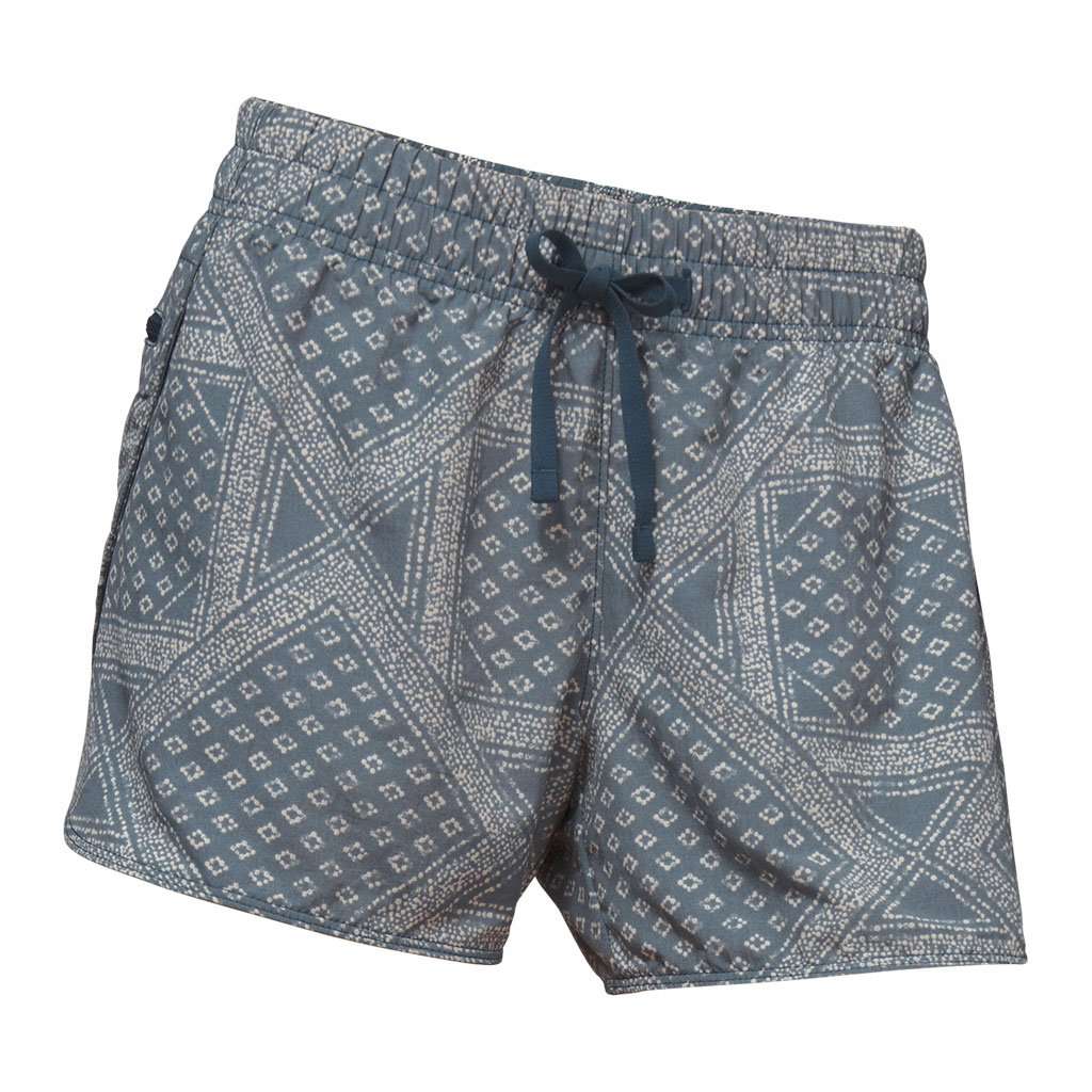 The North Face Women's Class V Shorts in Cool Blue Bandana Print