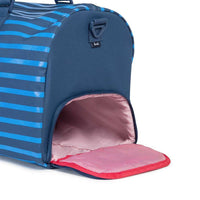 Novel Duffle Bag in Navy Offset Stripe by Herschel Supply Co. - Country Club Prep