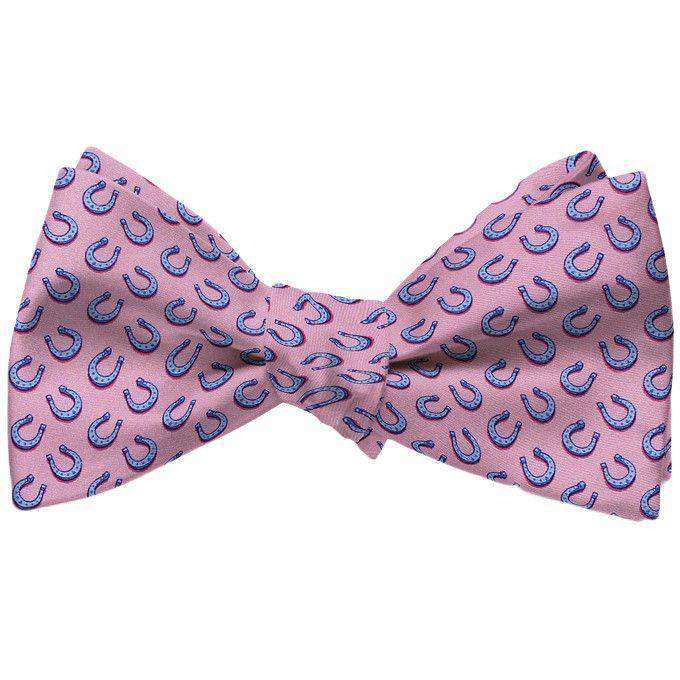 Dog Bow Tie - Pink Horseshoe