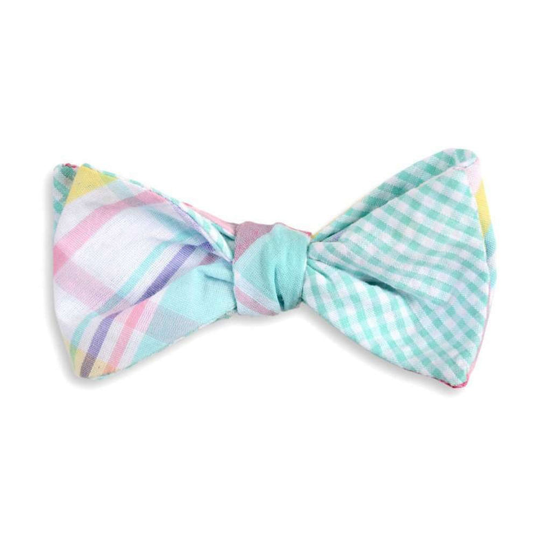 Palmetto Madras Plaid Reversible Bow Tie by High Cotton - Country Club Prep