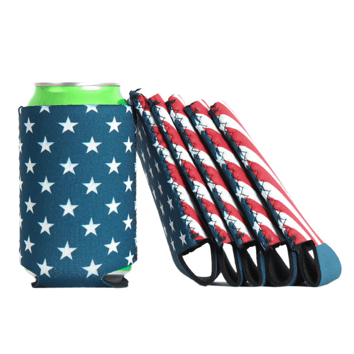 Collared Greens American Flag Can Holder – Country Club Prep