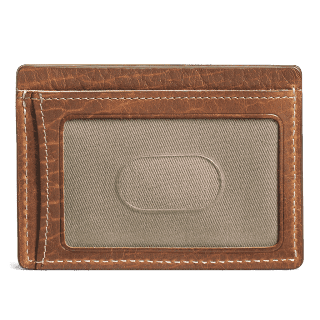 Trask Jackson Weekender Credit Card Wallet in Cognac American