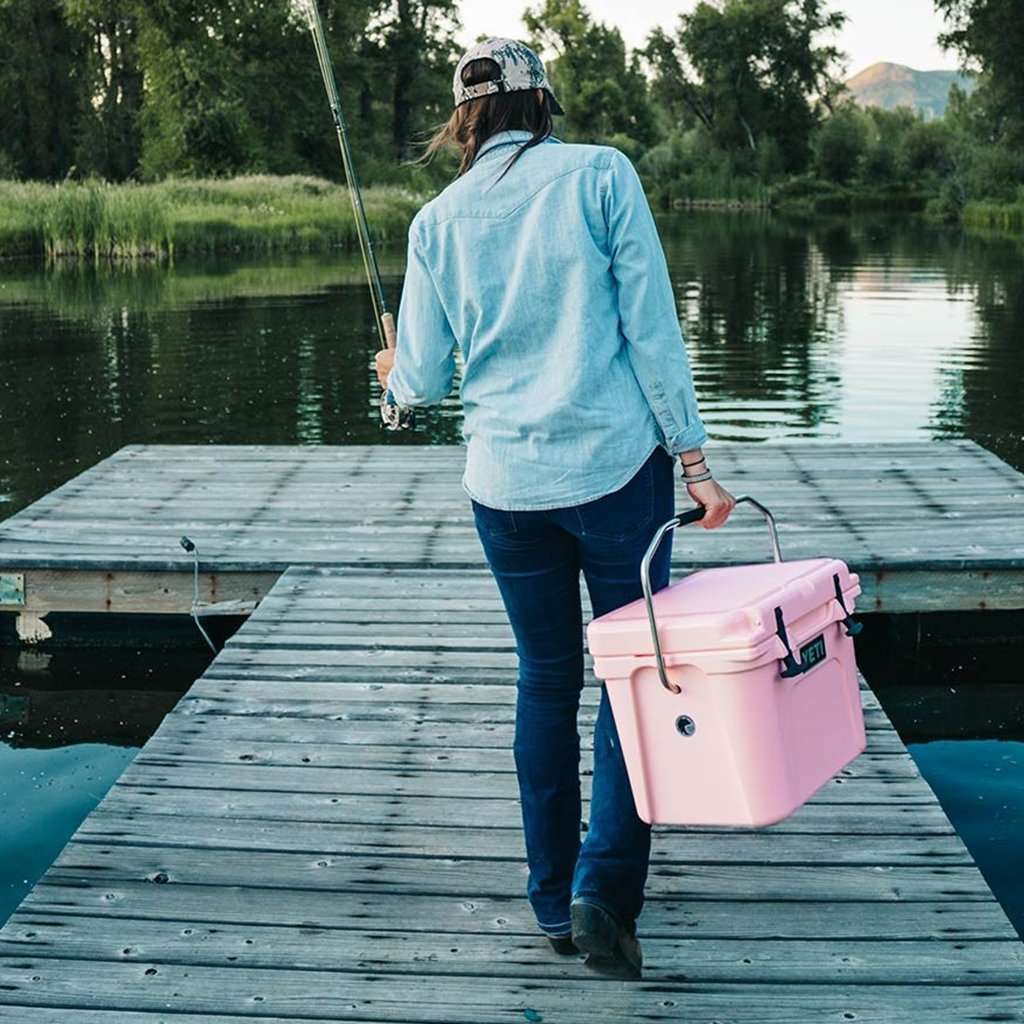 YETI Limited Edition Pink Roadie Cooler  Yeti cooler, Pink yeti cooler, Pink  cooler