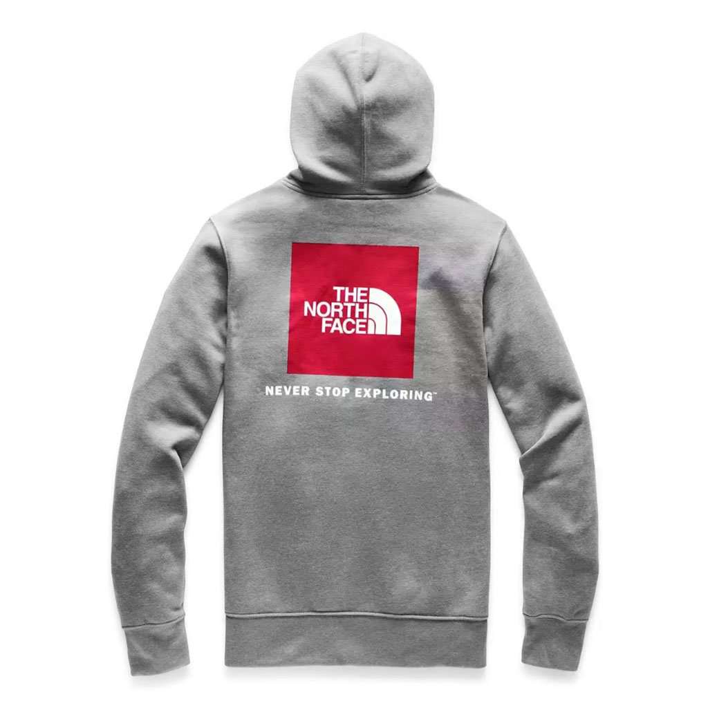 North face men's red box pullover hoodie hotsell