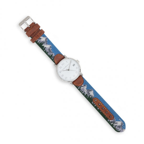 Tetons Needlepoint Watch by Smathers & Branson - Country Club Prep