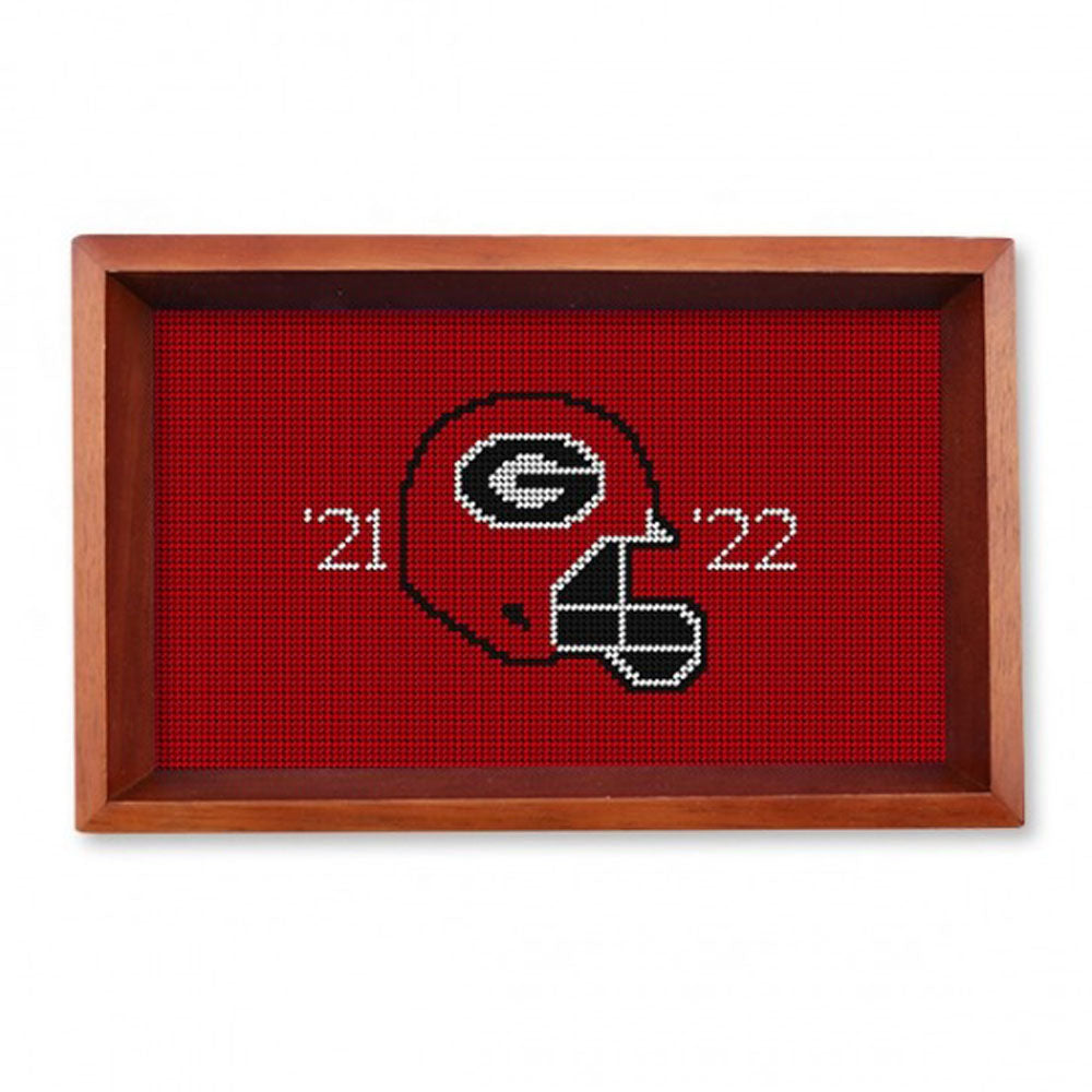 UGA 2022 Champs Needlepoint Valet Tray | Smathers & Branson