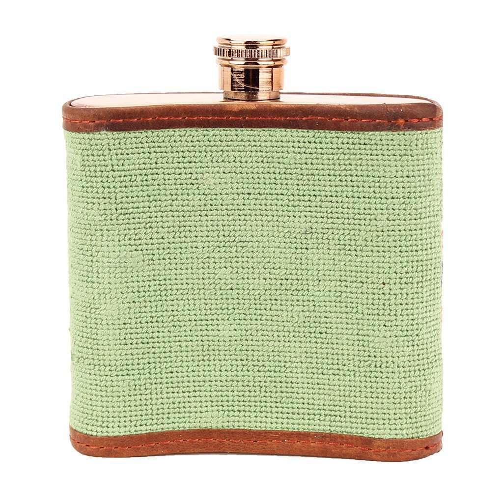 Here's To You Needlepoint Flask by Smathers & Branson - Country Club Prep