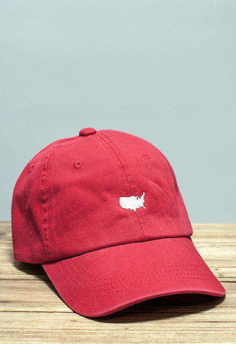 Red clearance golf hats