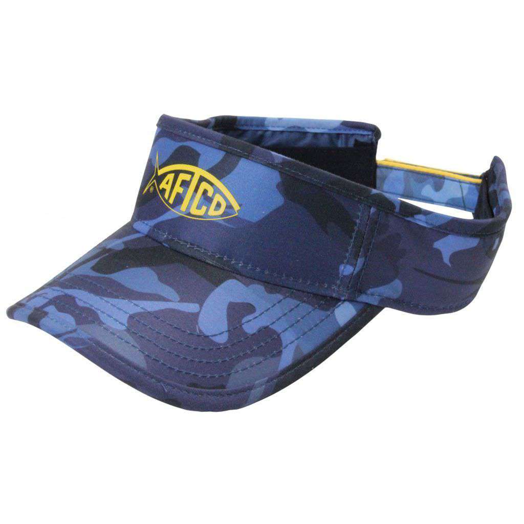 Blue Camo Visor by AFTCO - Country Club Prep