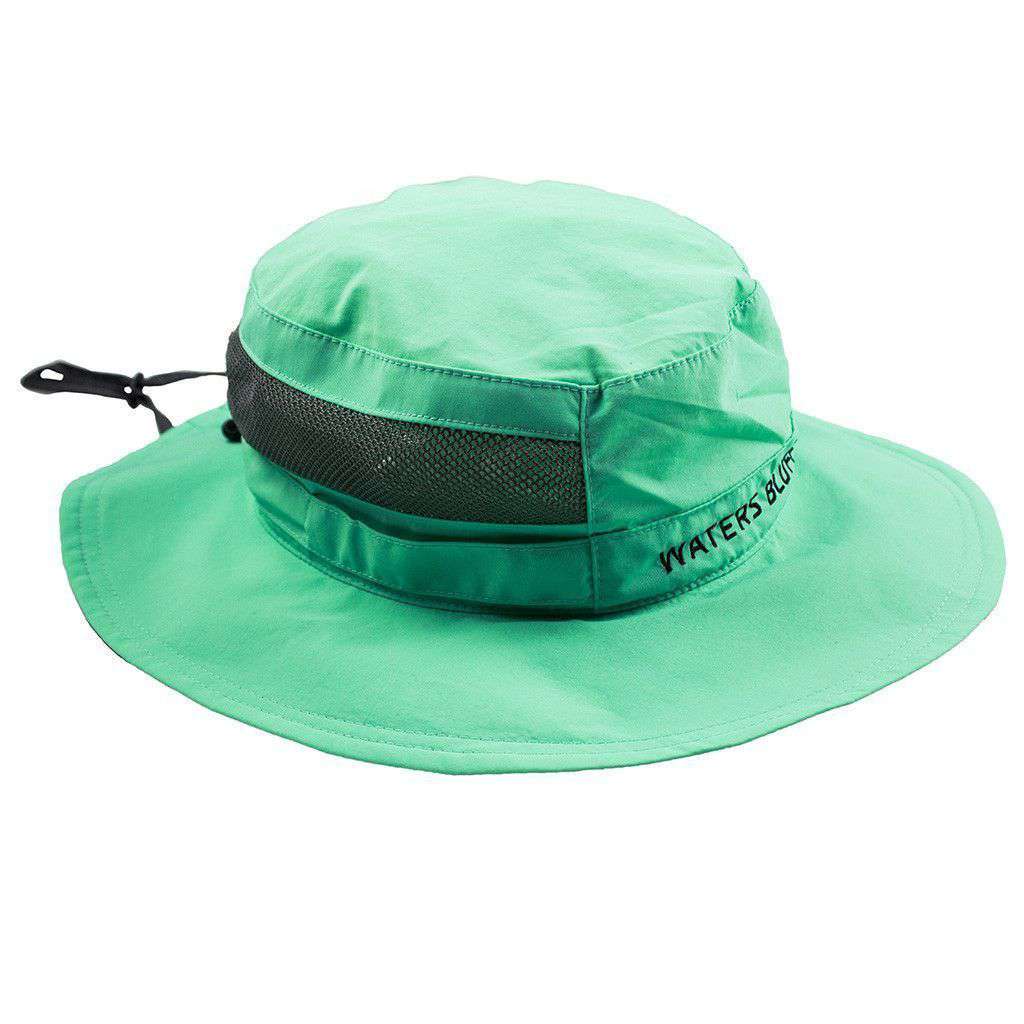 Bucket Hat in Mint Green by Waters Bluff - Country Club Prep