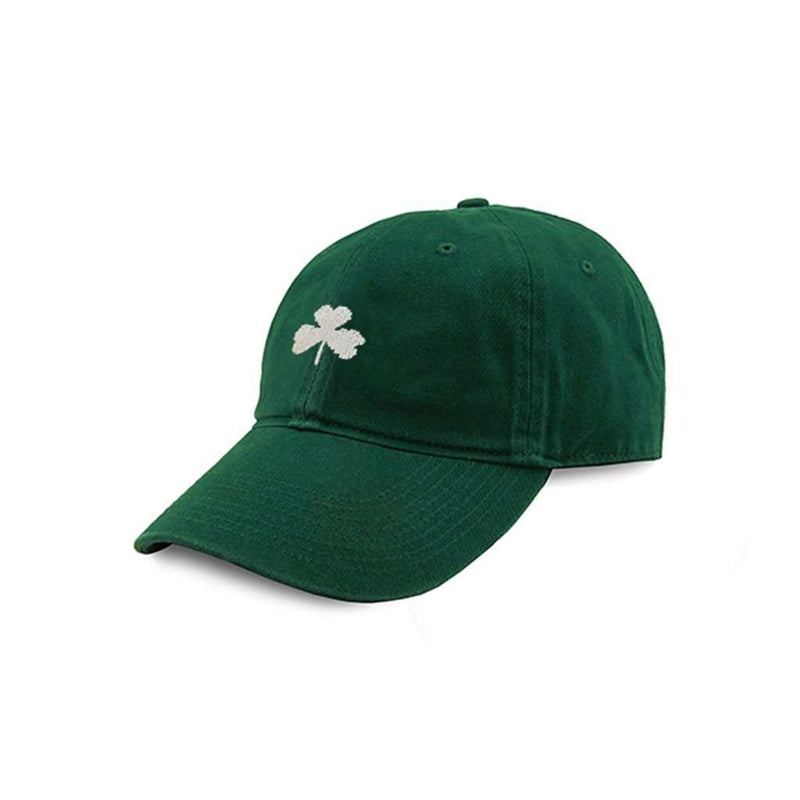 Shamrock Needlepoint Hat in Hunter by Smathers & Branson - Country Club Prep