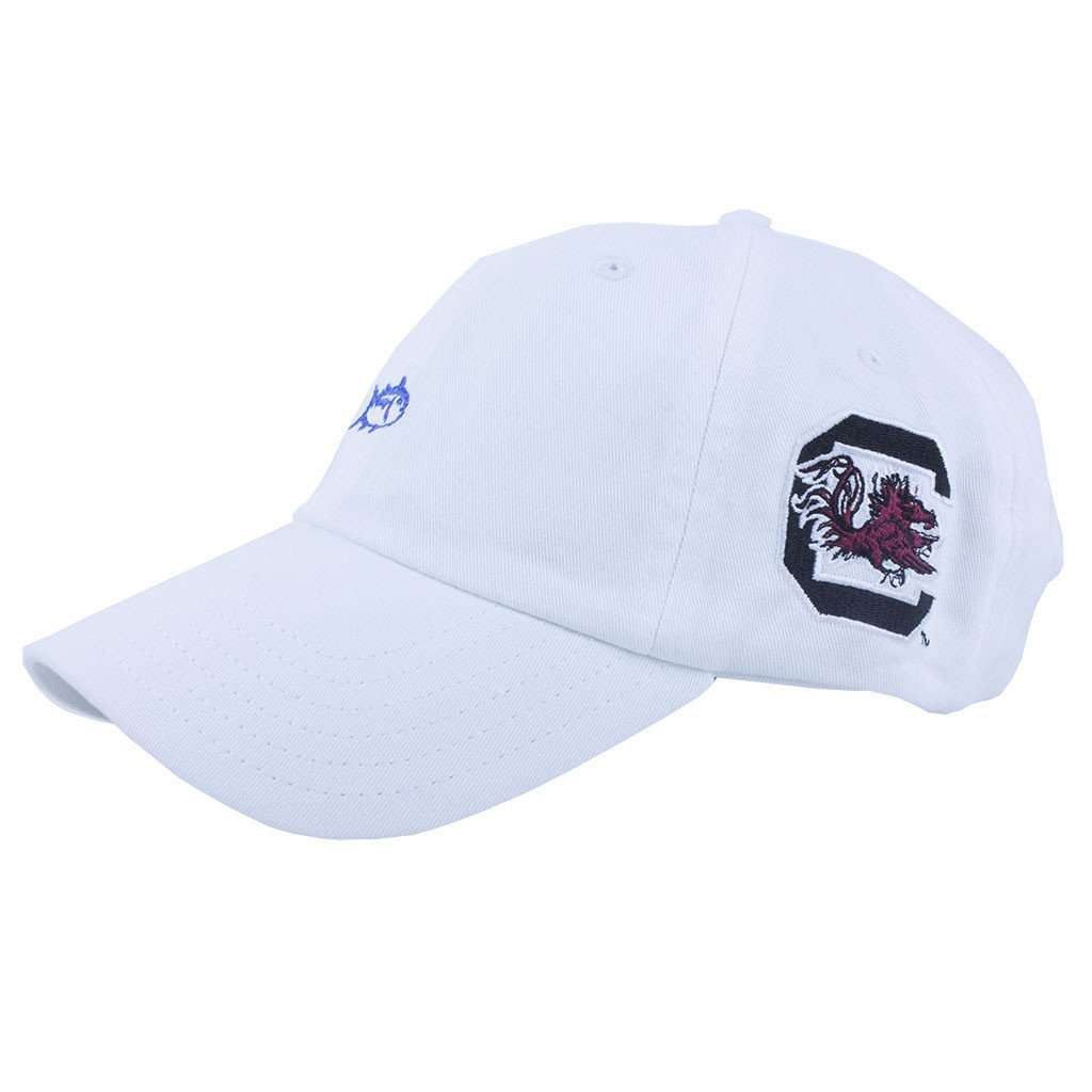 South Carolina Gamecocks White Relaxed Twill Bucket Hat White / S/M | League-Legacy