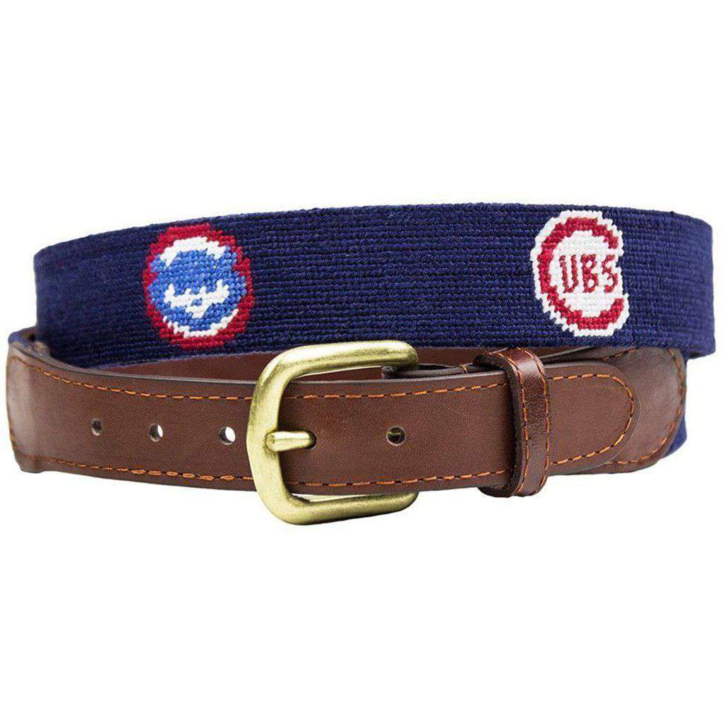 Chicago Cubs W Flag Needlepoint Belt