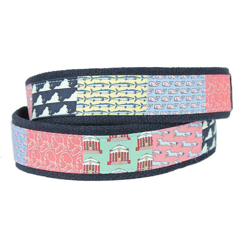 Vineyard Vines Custom Charlottesville Canvas Belt – Country Club Prep