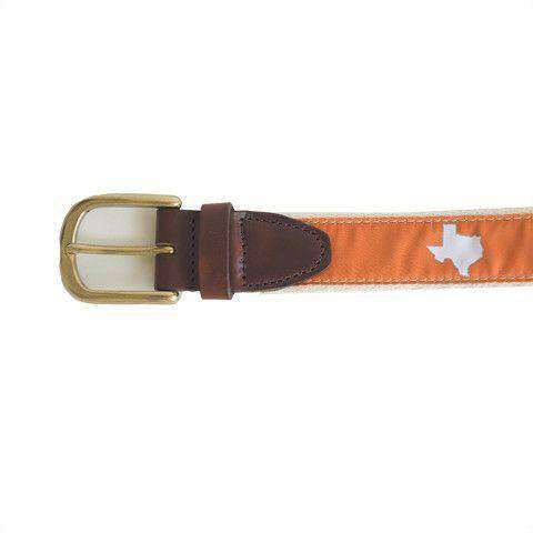 Brazen Bass Leather Tab Belt by Country Club Prep