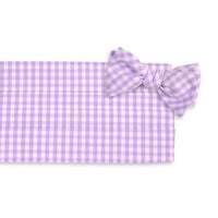 Lavender Check Cummerbund Set by High Cotton - Country Club Prep