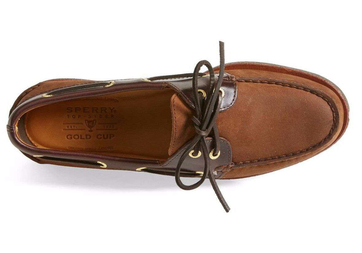 Sperry Men's Gold Cup Authentic Original 2-Eye Boat Shoe, 8.5 / Brown