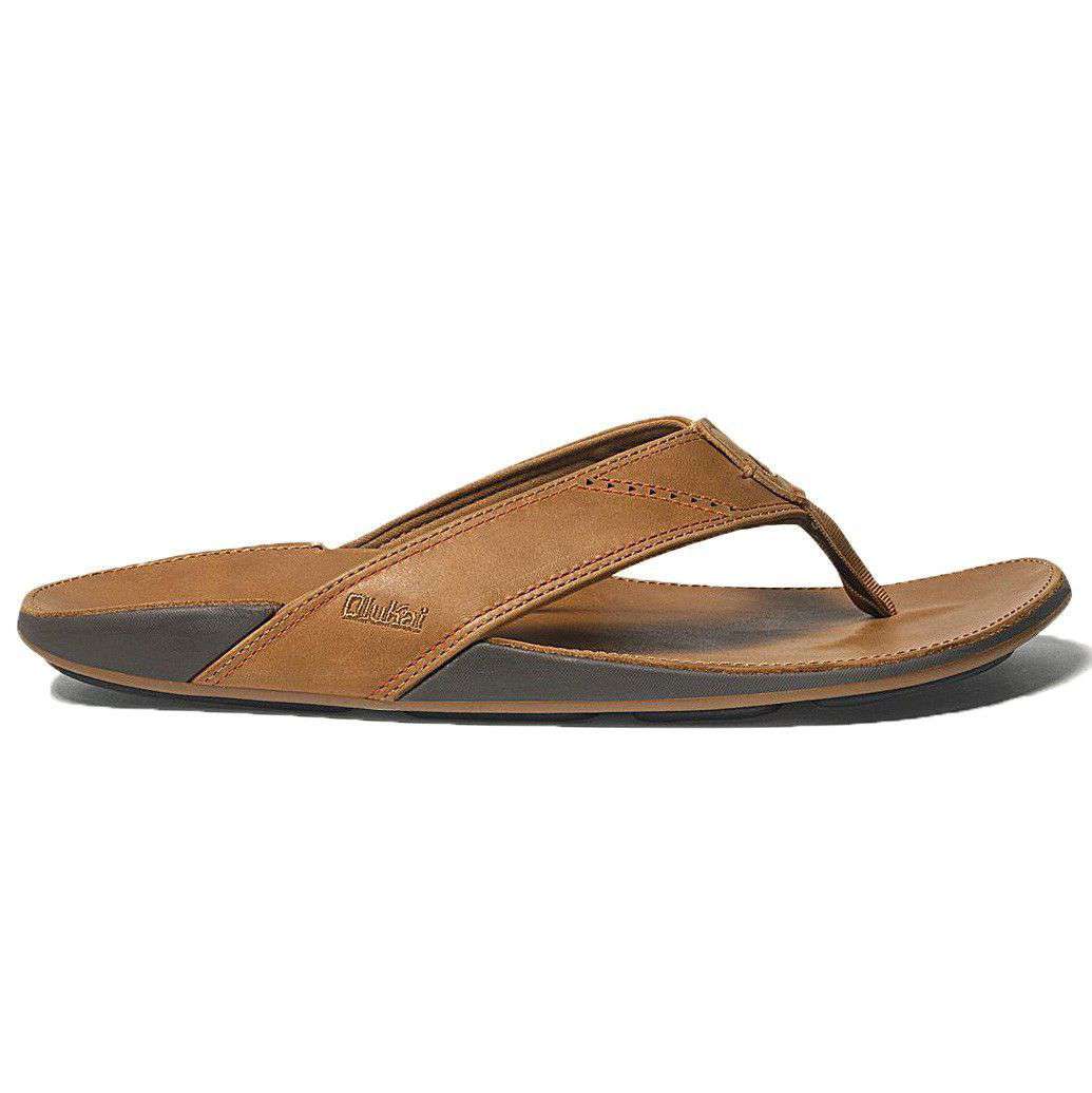 Olukai Men s Nui Sandal in Tan Country Club Prep